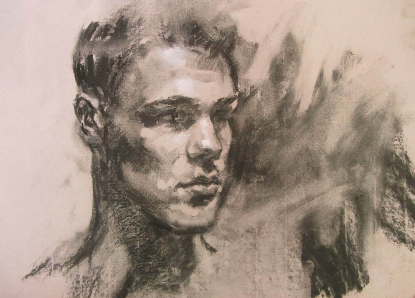 Vassily Fusain 30x40 Par Penelope Milner