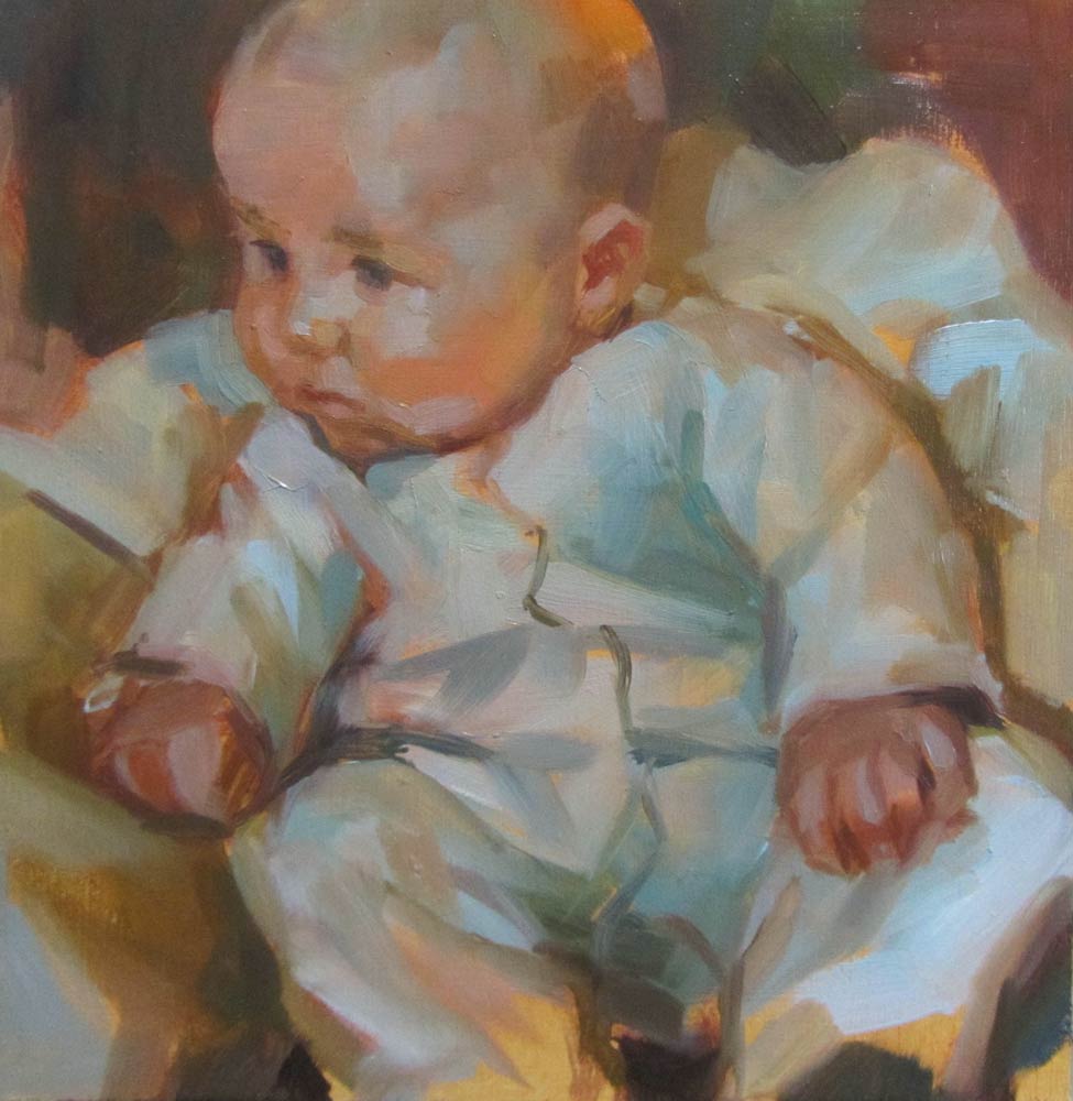 penelope milner oil painting baby