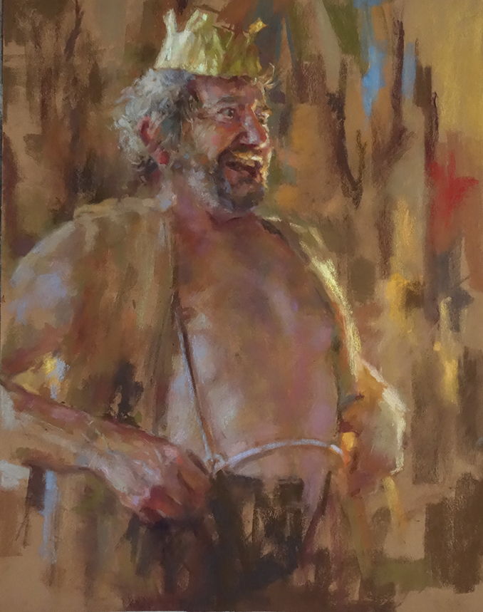 pastel portrait contemporaine