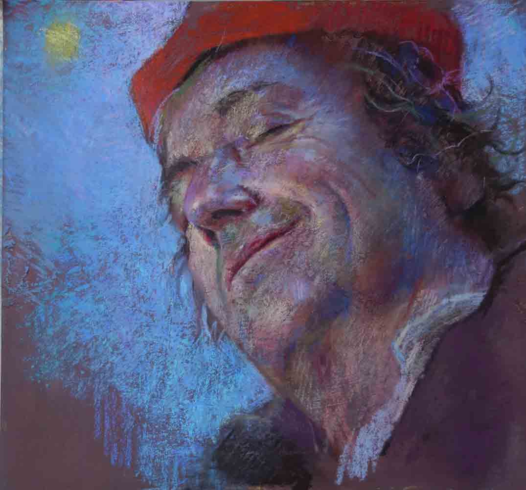small portrait pastel