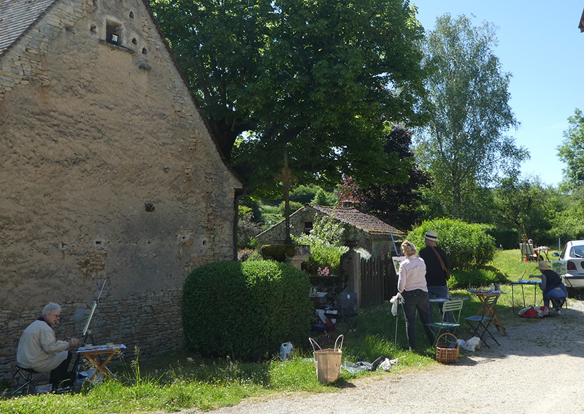 painting en plein air art classes 46250 cazals penelope milner