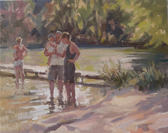 penelope milner artist cazals au lac camping tente simone.