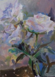 Roses milner art oil painting.
