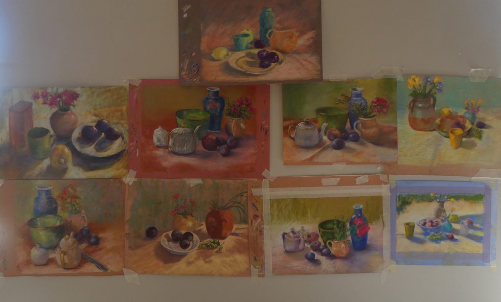 Stage de pastels avec Penelope Milner.