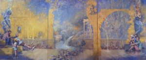 The tourists. Triptych. Penelope Milner